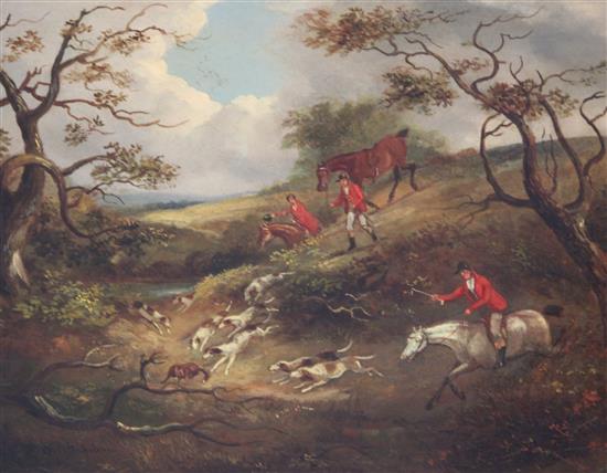 Dean Wolstenholme Jnr (1798-1882) Hunting scenes 8 x 10in.